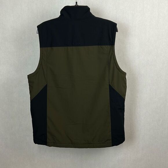 NEW Ariat Mens Pioneer Stretchshell Vest Sz Medium Dark Green Black Full Zip - Picture 4 of 13